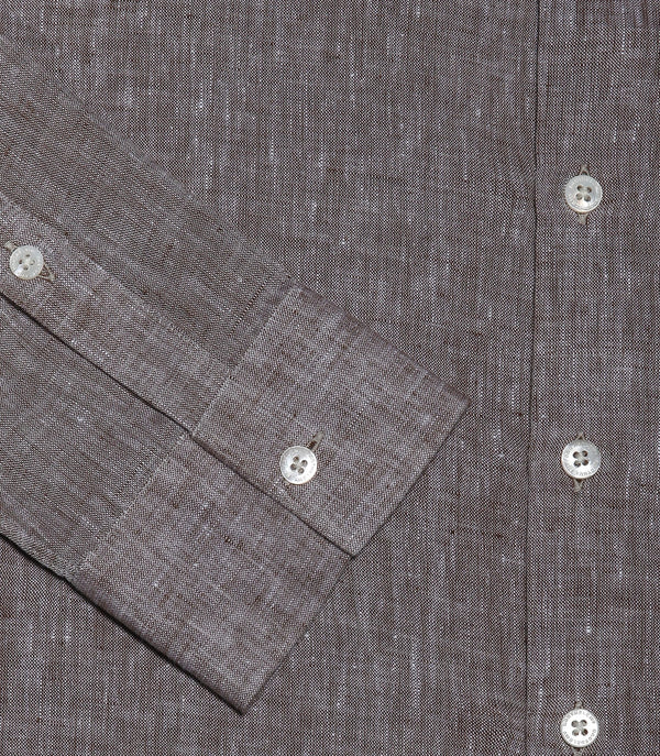 Mirage Linen Shirt Mocha - Barthelemy