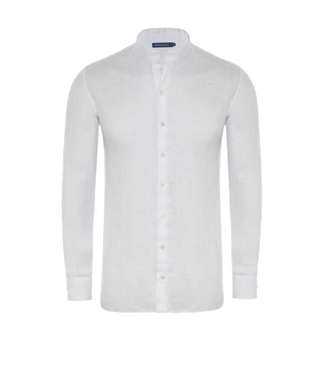 Mirage Linen Shirt White - Barthelemy