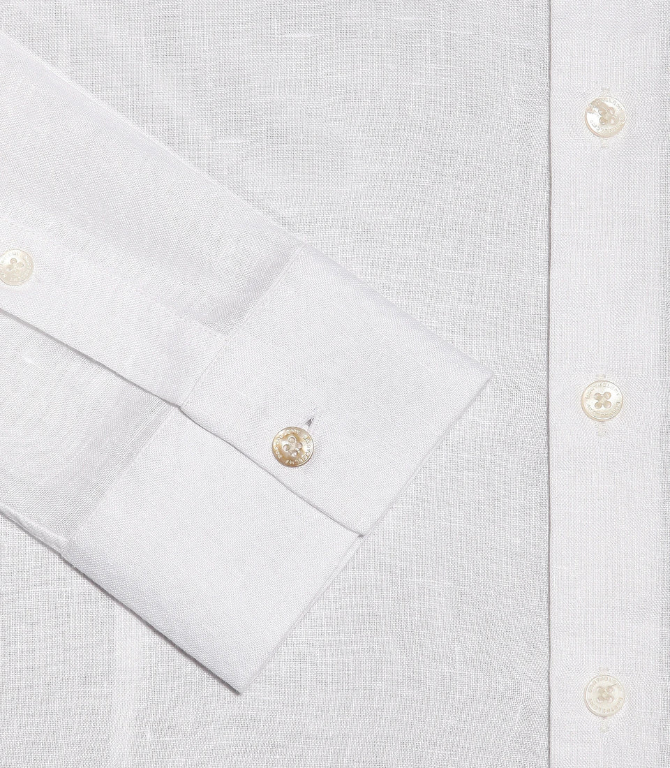 Mirage Linen Shirt White - Barthelemy