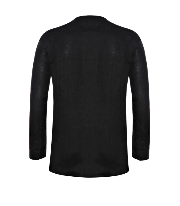 Solstice Linen Shirt Black - Barthelemy