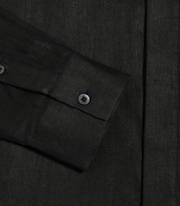 Solstice Linen Shirt Black - Barthelemy