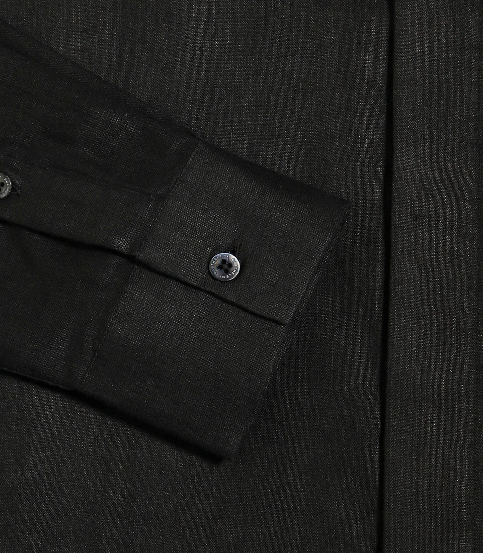 Solstice Linen Shirt Black - Barthelemy