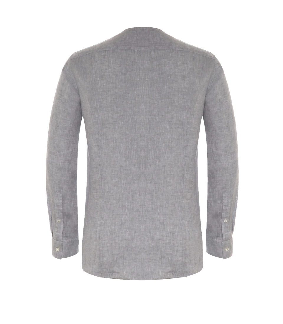 Solstice Linen Shirt Grey - Barthelemy