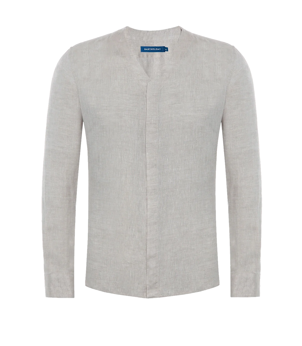 Solstice Linen Shirt Natural - Barthelemy