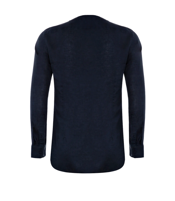 Solstice Linen Shirt Navy - Barthelemy
