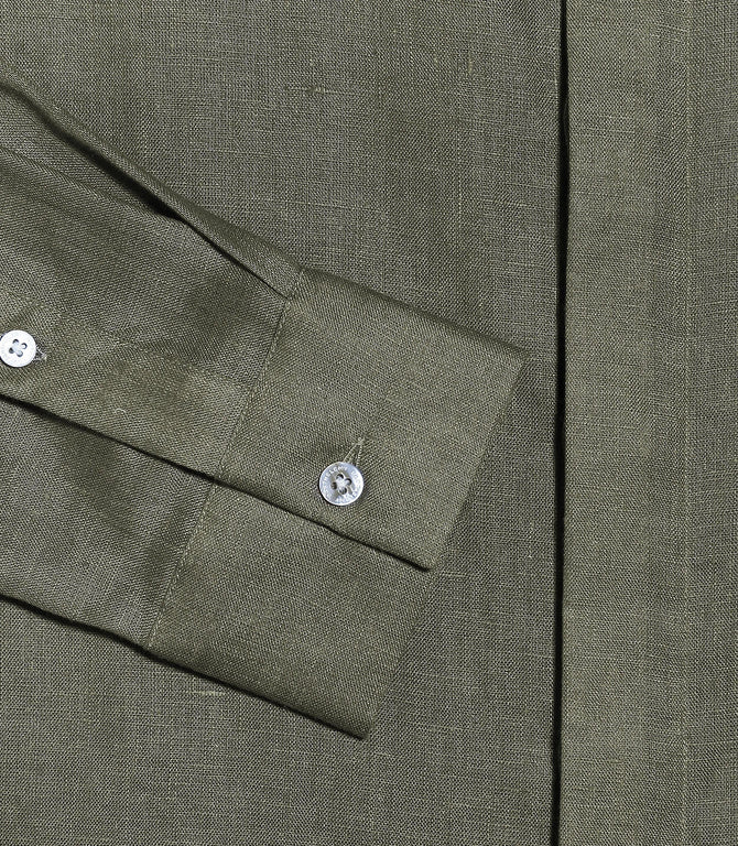 Solstice Linen Shirt Tropical Green - Barthelemy