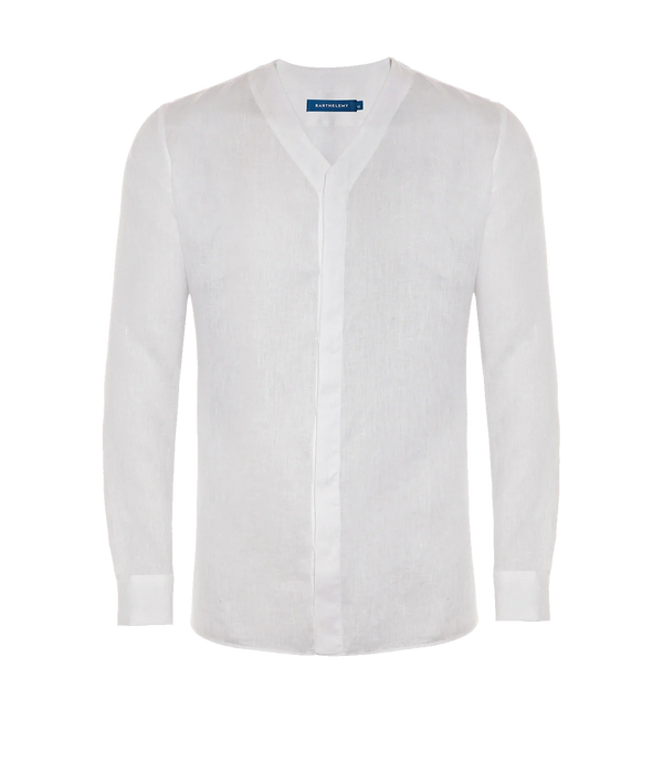 Solstice Linen Shirt White - Barthelemy