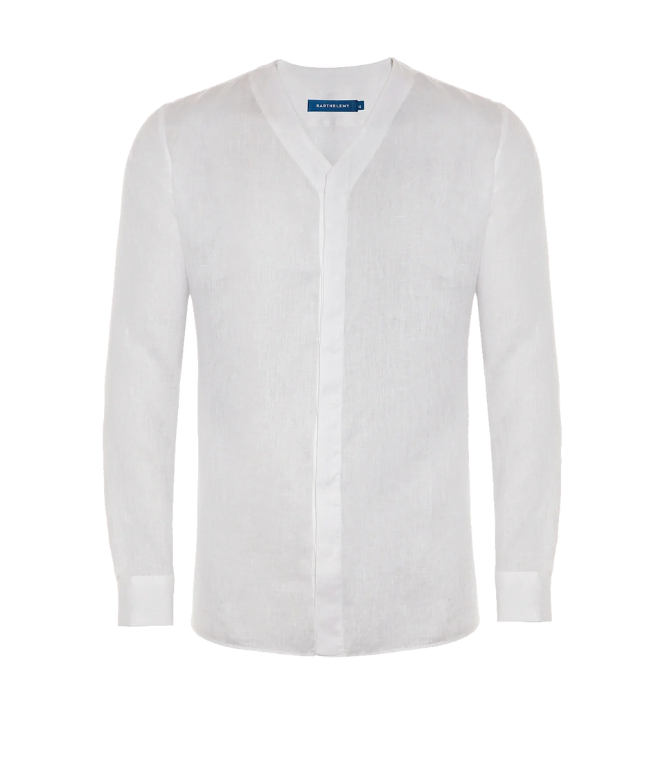 Solstice Linen Shirt White - Barthelemy