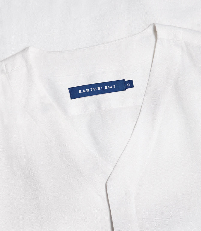 Solstice Linen Shirt White - Barthelemy