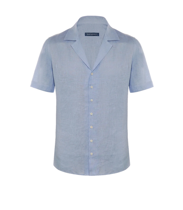 Voyage Linen Shirt Candy Blue - Barthelemy
