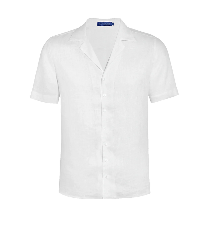 Voyage Linen Shirt White - Barthelemy