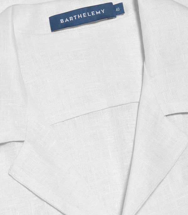 Voyage Linen Shirt White - Barthelemy