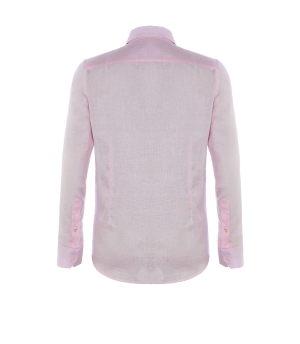 Tailored Linen Shirt Candy Pink - Barthelemy