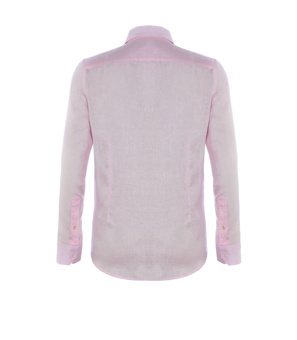 Tailored Linen Shirt Candy Pink - Barthelemy