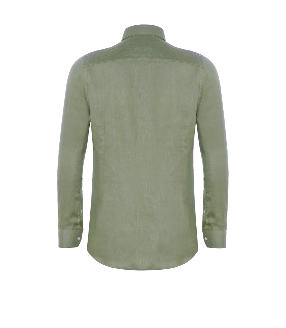 Tailored Linen Shirt Pistachio - Barthelemy