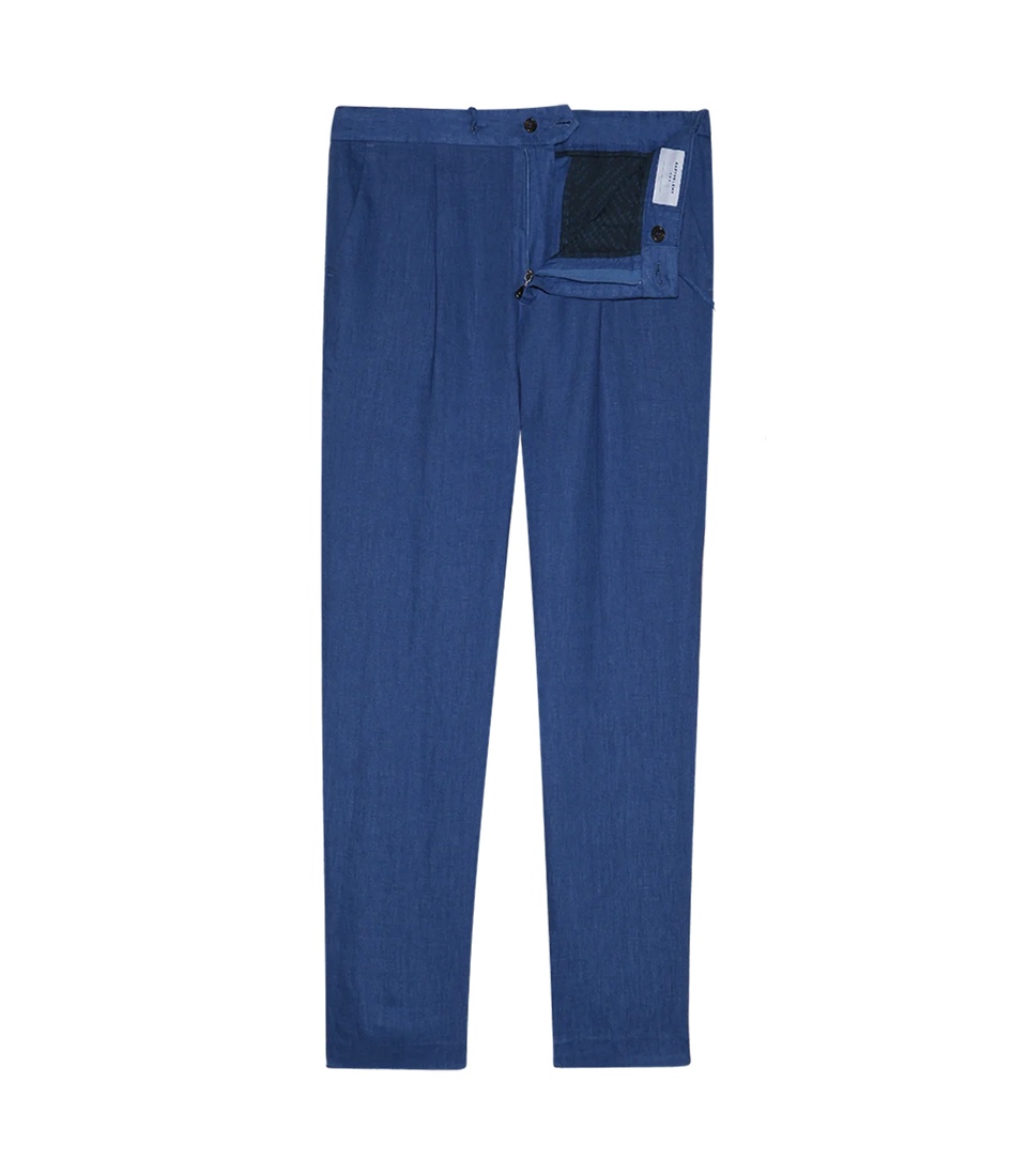 Corossol Linen Medium Blue - Barthelemy