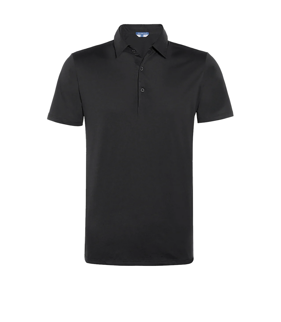 Polo Pima Cotton Black - Barthelemy