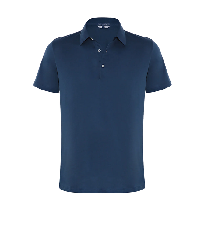 Polo Pima Cotton Blue - Barthelemy