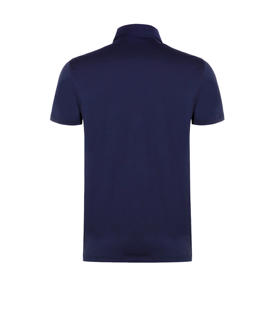 Polo Pima Cotton Navy - Barthelemy