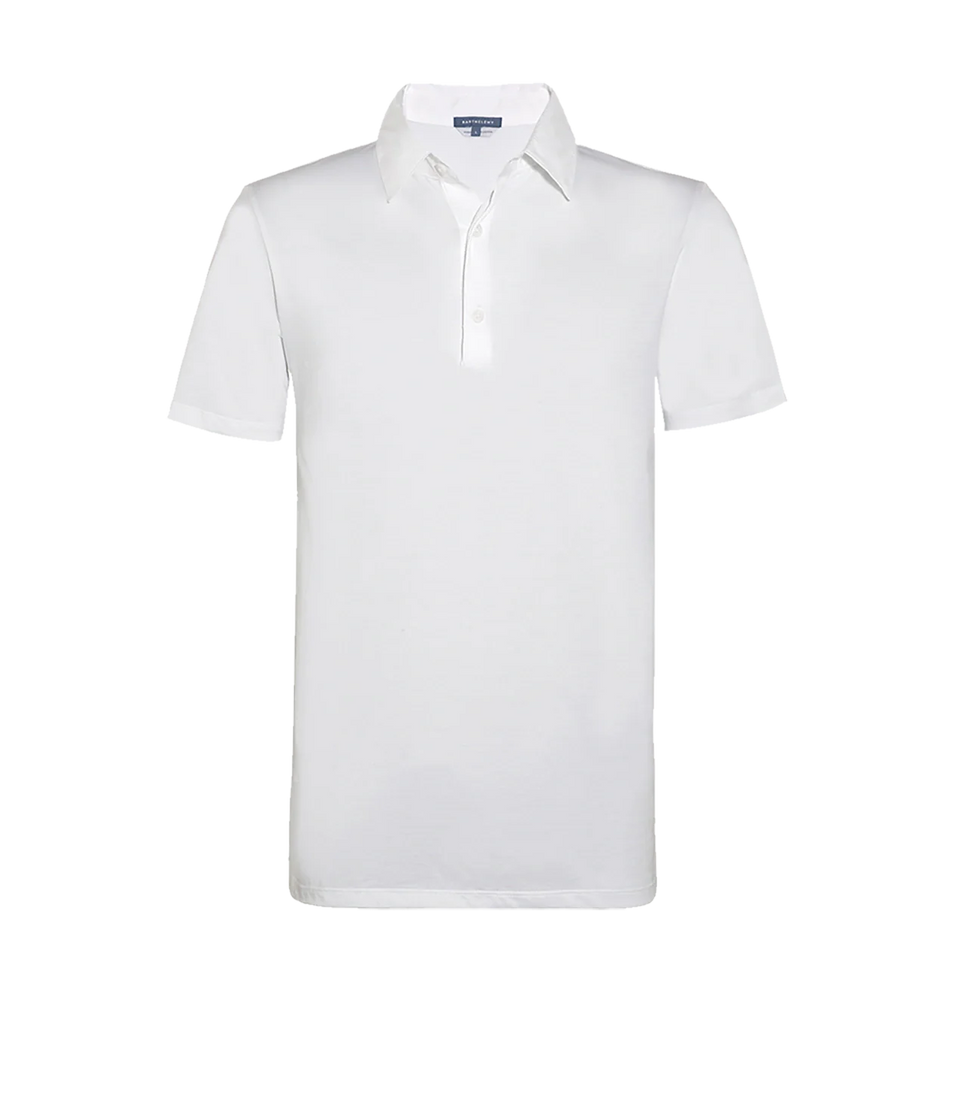 Polo Pima Cotton White - Barthelemy