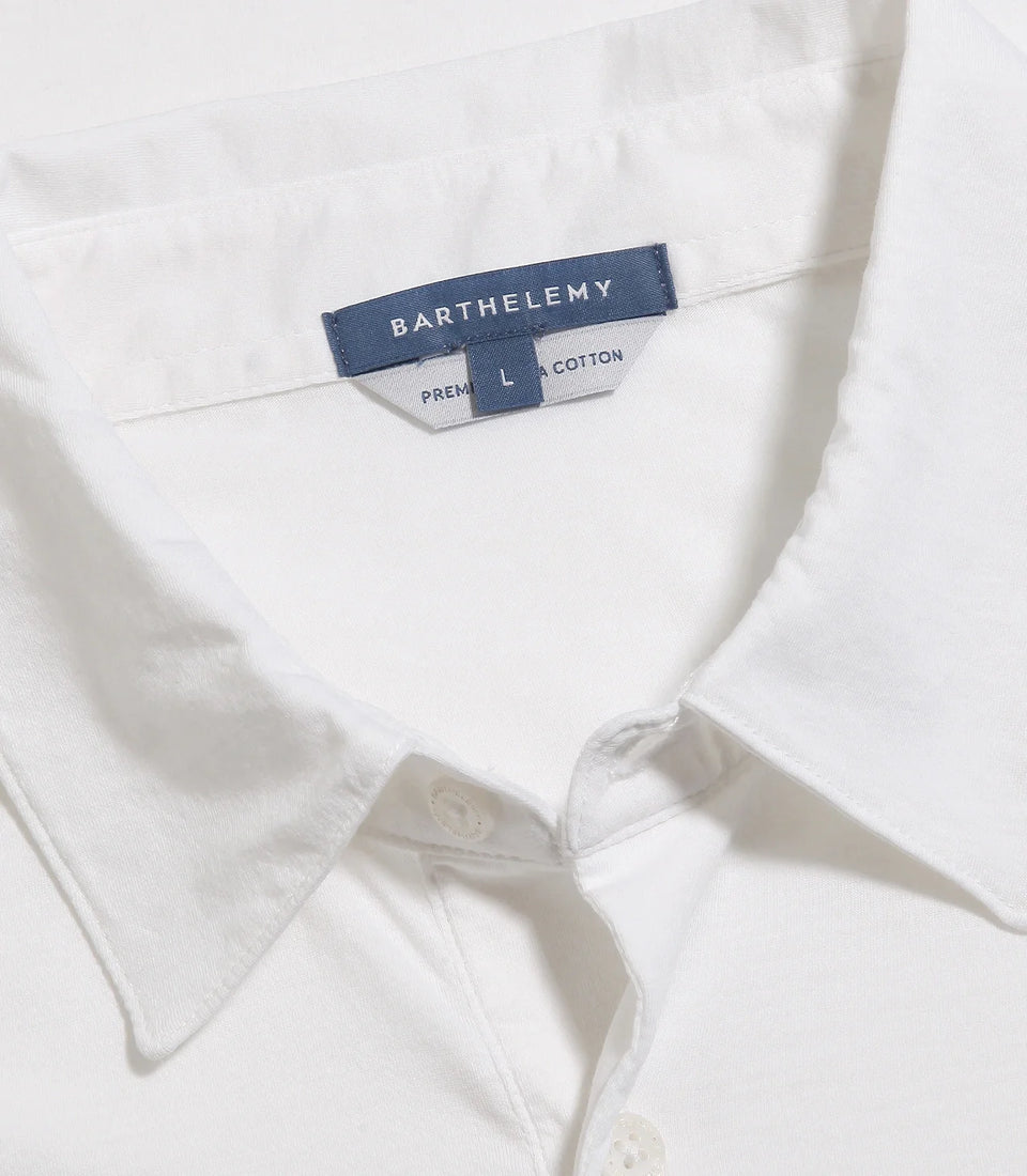 Polo Pima Cotton White - Barthelemy