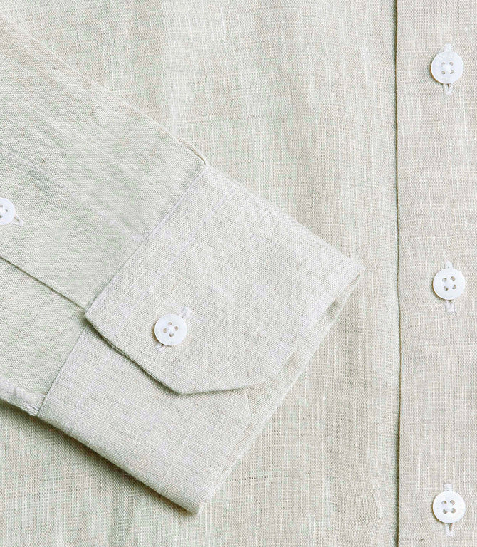 Linen Shirt Green Water - Barthelemy