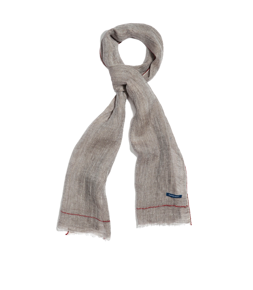 Brise Linen Scarf Capuccino