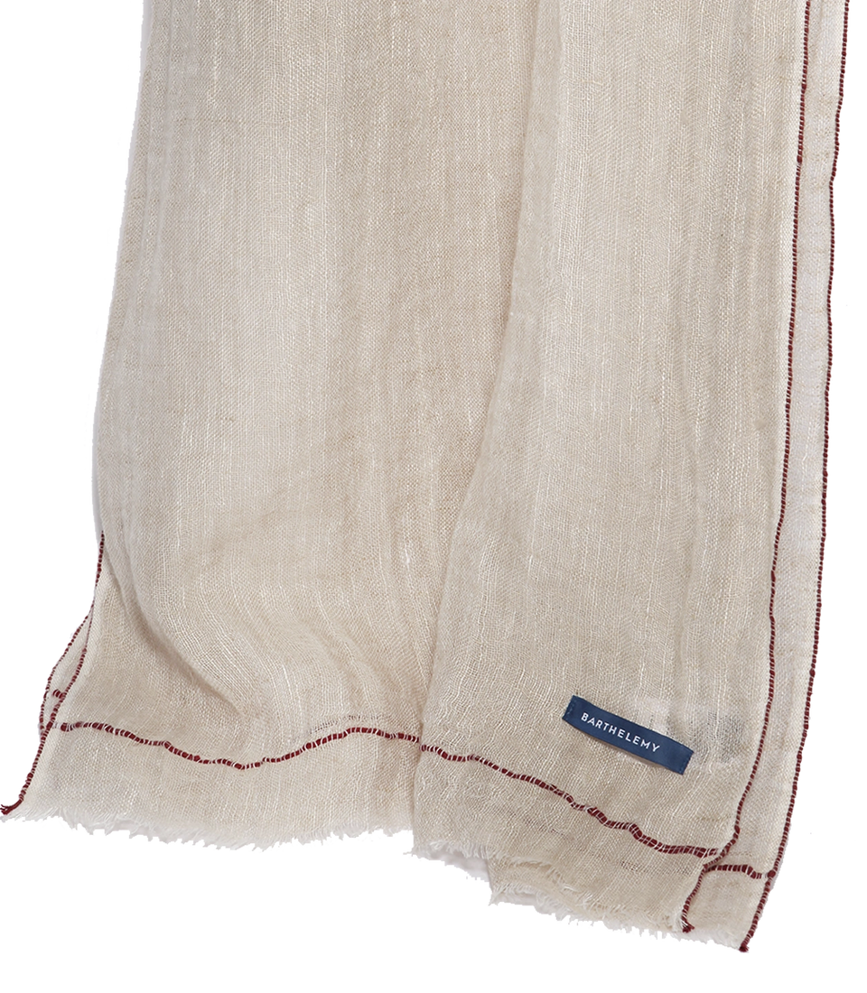 Brise Linen Scarf Ivory