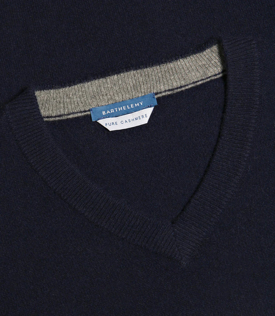 Vitet Cashmere Navy - Barthelemy