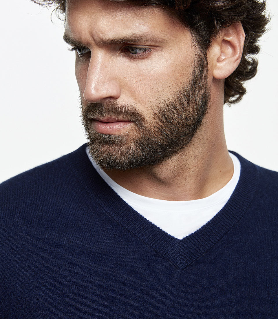 Vitet Cashmere Navy - Barthelemy