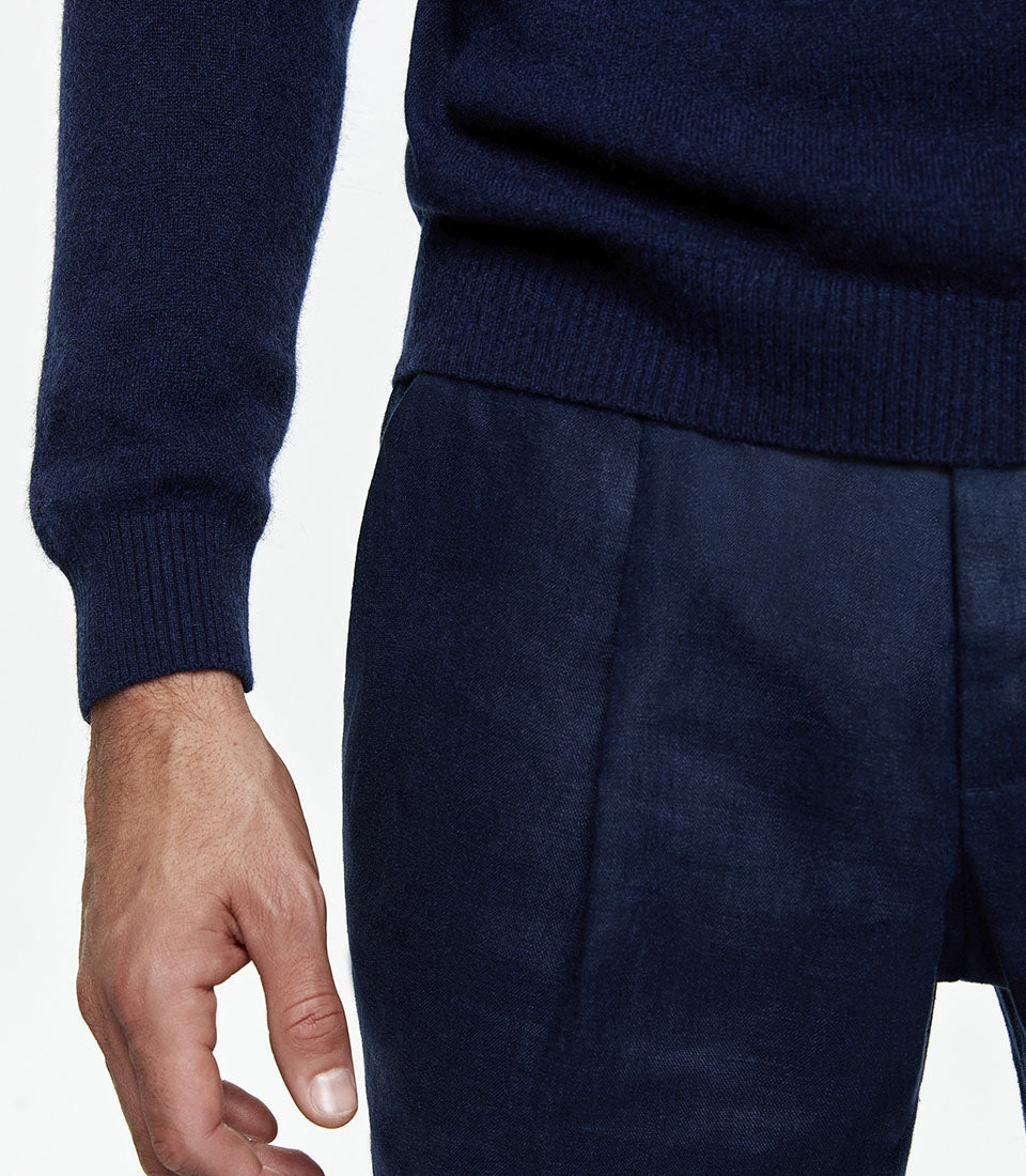 Vitet Cashmere Navy - Barthelemy