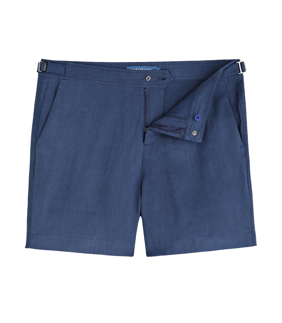 Lorient Linen Deep Blue - Barthelemy