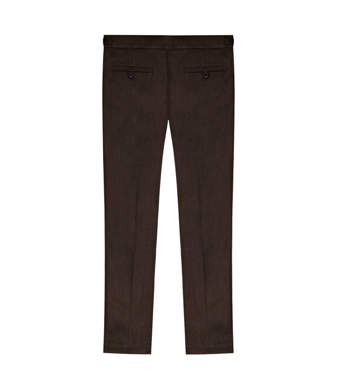 Cayes Linen Pants II Dark Coffee