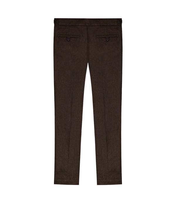 Cayes Linen Pants II Dark Coffee
