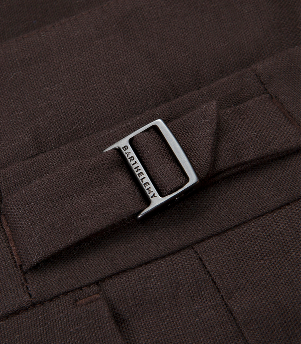 Cayes Linen Pants II Dark Coffee