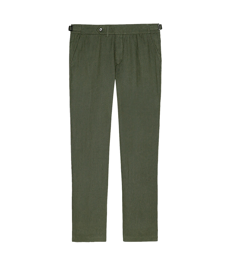 Cayes Linen Pants II Forest Green
