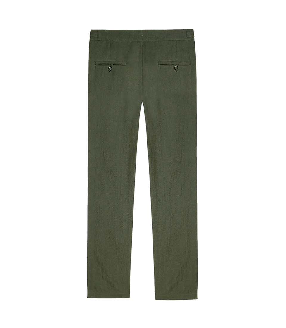 Cayes Linen Pants II Forest Green