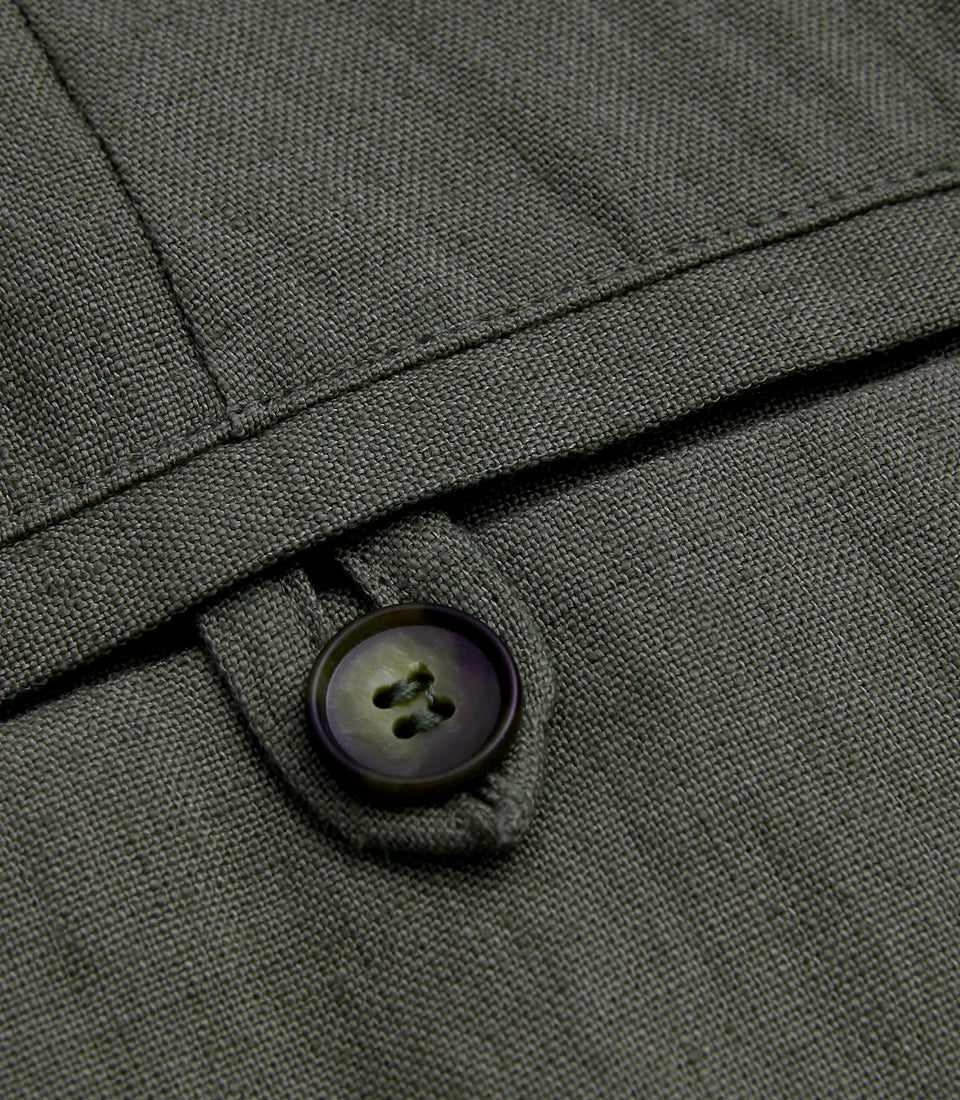 Cayes Linen Pants II Forest Green
