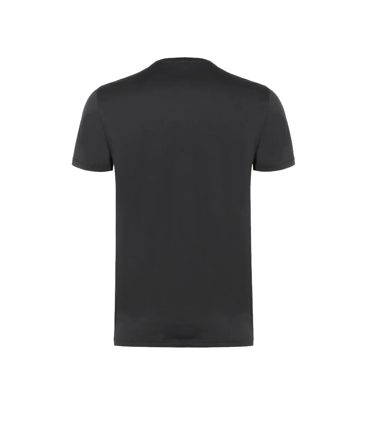 Crew Neck T-Shirt Pima Black - Barthelemy