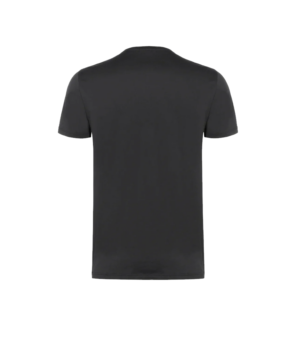 Crew Neck T-Shirt Pima Black - Barthelemy