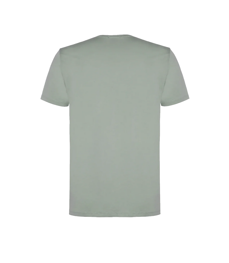 Crew Neck T-Shirt Pima Green - Barthelemy