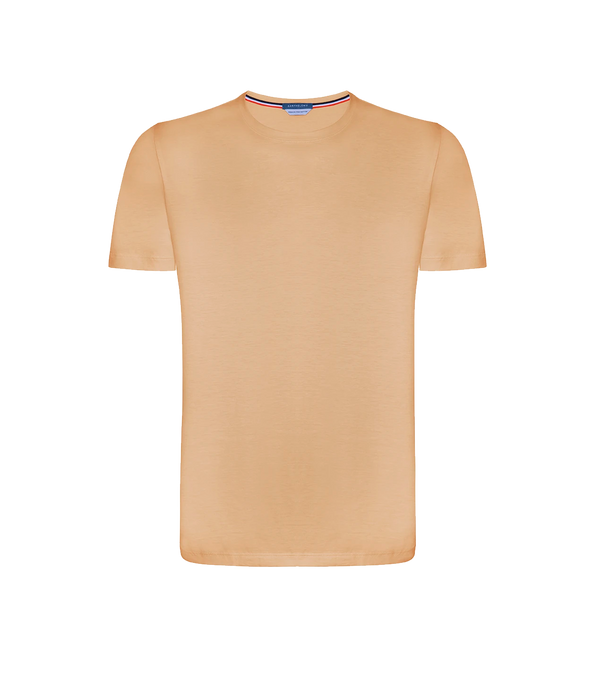 Crew Neck T-Shirt Pima Honey Mustard