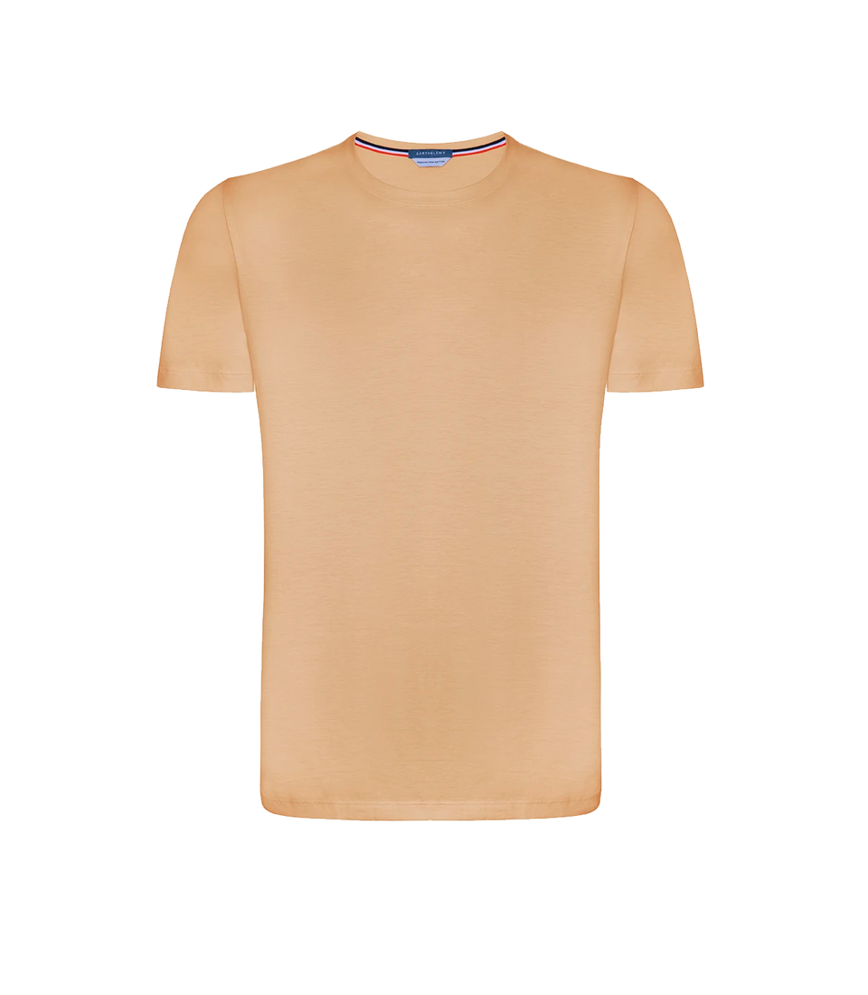 Crew Neck T-Shirt Pima Honey Mustard