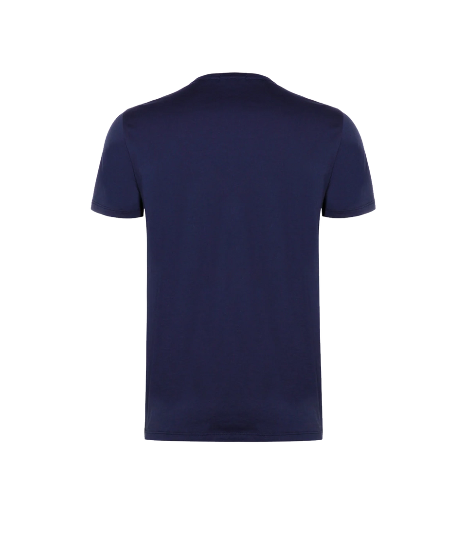 Crew Neck T-Shirt Pima Navy - Barthelemy