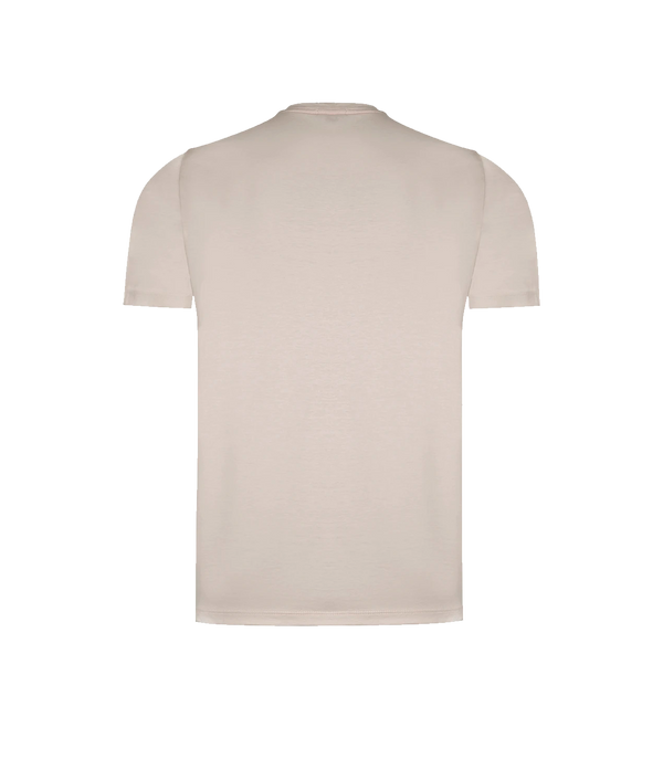 Crew Neck T-Shirt Pima Oatmeal Beige