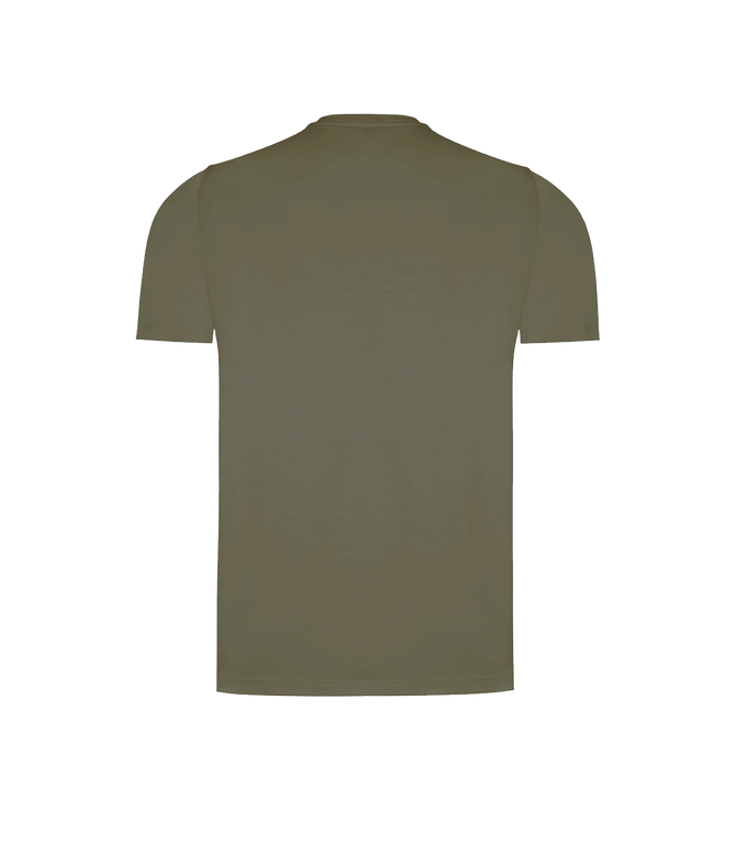 Crew Neck T-Shirt Pima Olive Green