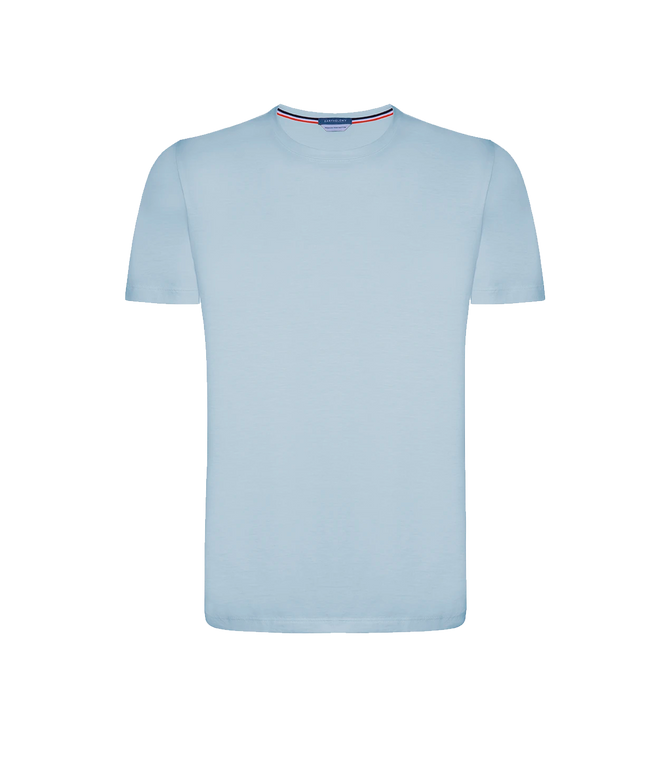Crew Neck T-Shirt Pima Sky Blue