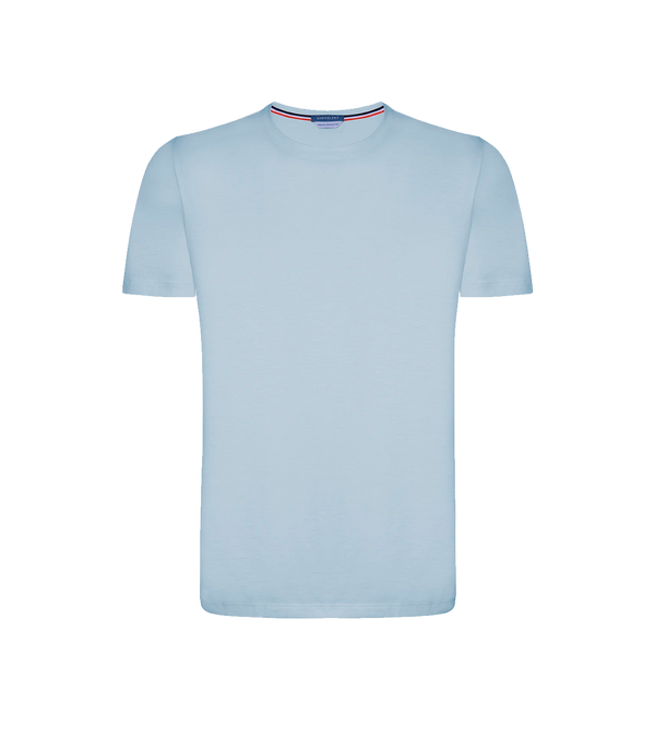 Crew Neck T-Shirt Pima Sky Blue