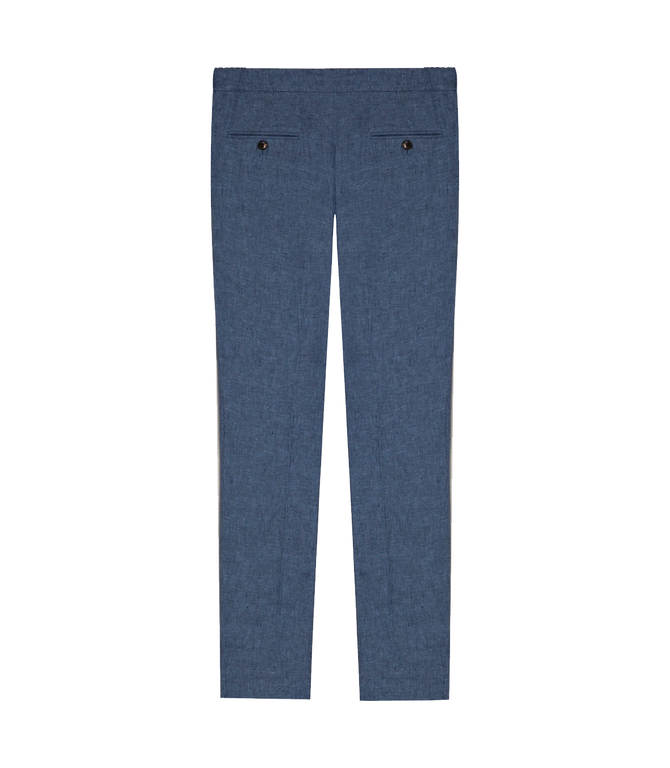 Corossol Linen Pants Double Blue