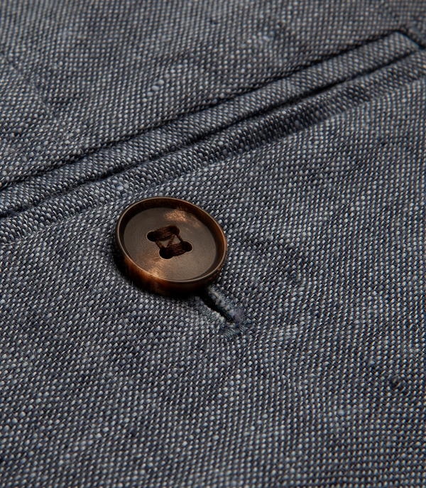 Corossol Linen Pants Double Blue